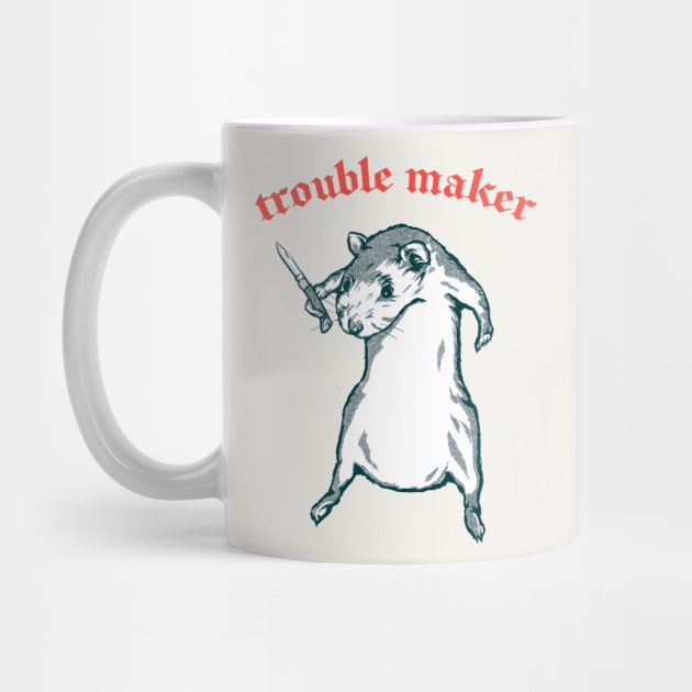 Trouble Maker  //  Cute mouse original design by DankFutura